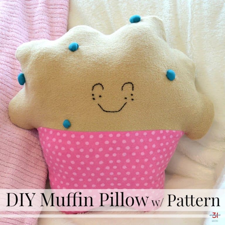 DIY Muffin Pillow with Free Pattern