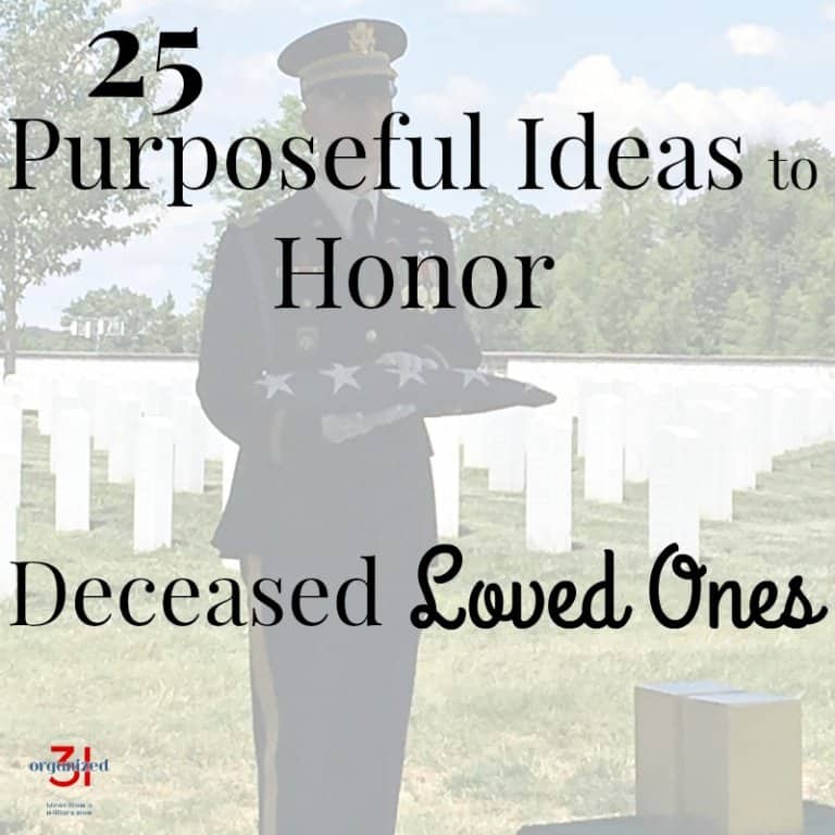 Purposeful Ideas to Honor Deceased Loved Ones