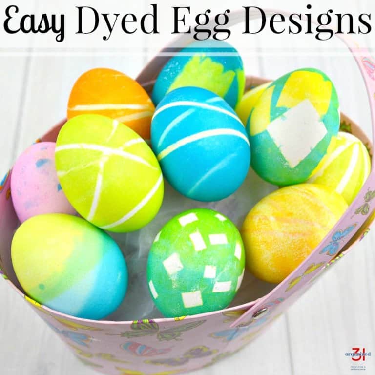 Dyed Egg Designs (Easy to Make)