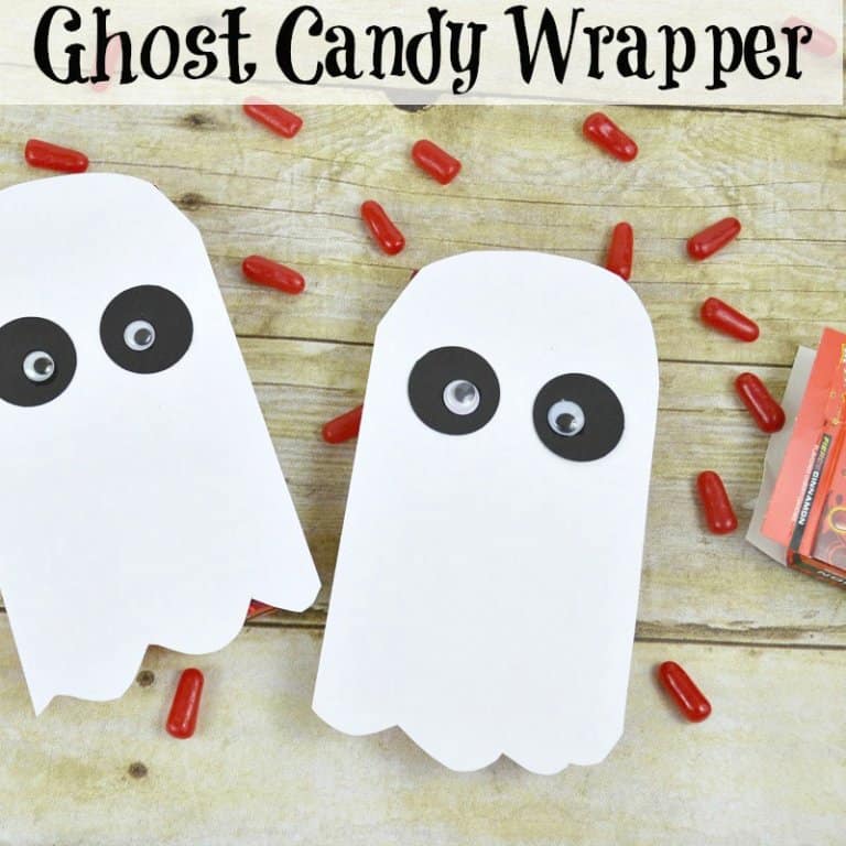 Halloween Crafts – Ghost Candy Wrapper