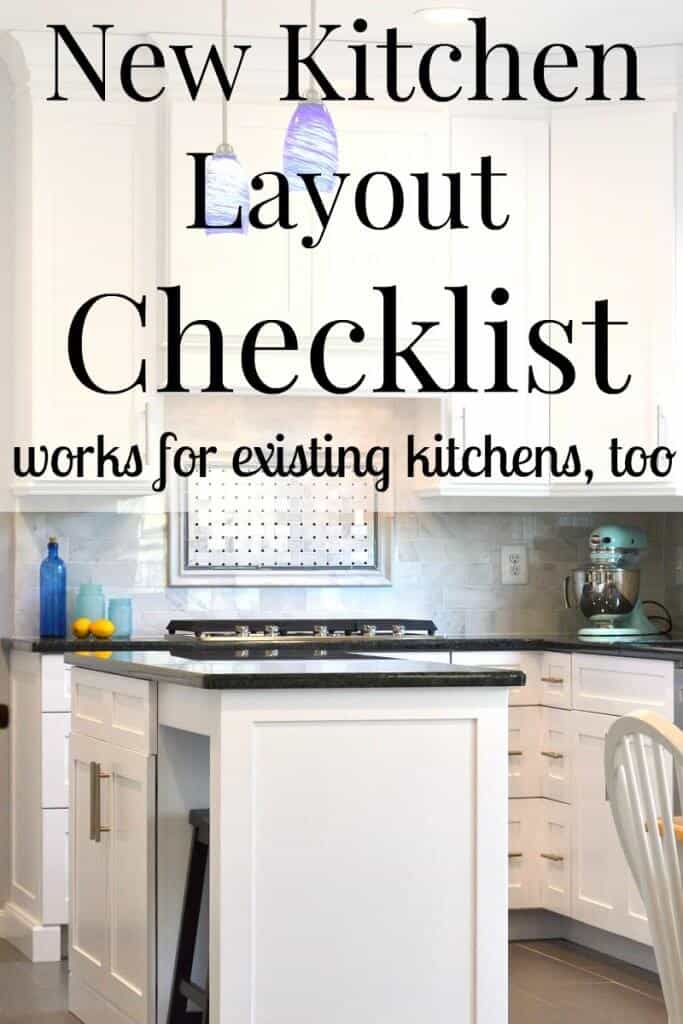 Making your kitchen layout work best for you is important when you set up your kitchen. This New Kitchen Layout Checklist helps you set up your new kitchen when you've just moved and is great for making an existing kitchen work for you, too.