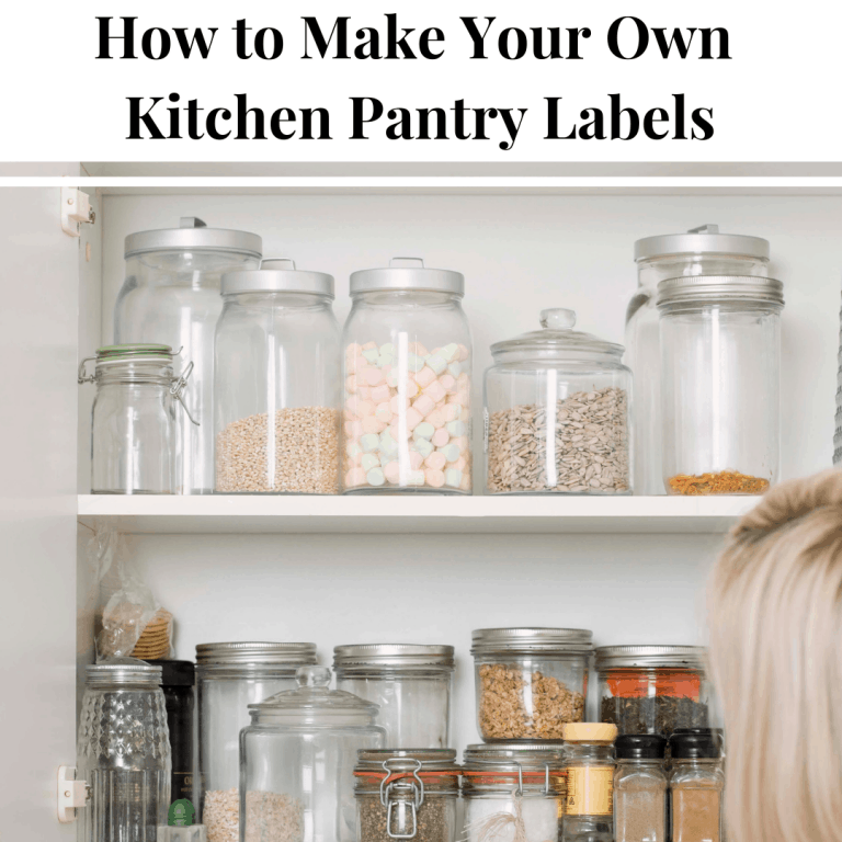 How to Make Your Own Kitchen Pantry Labels