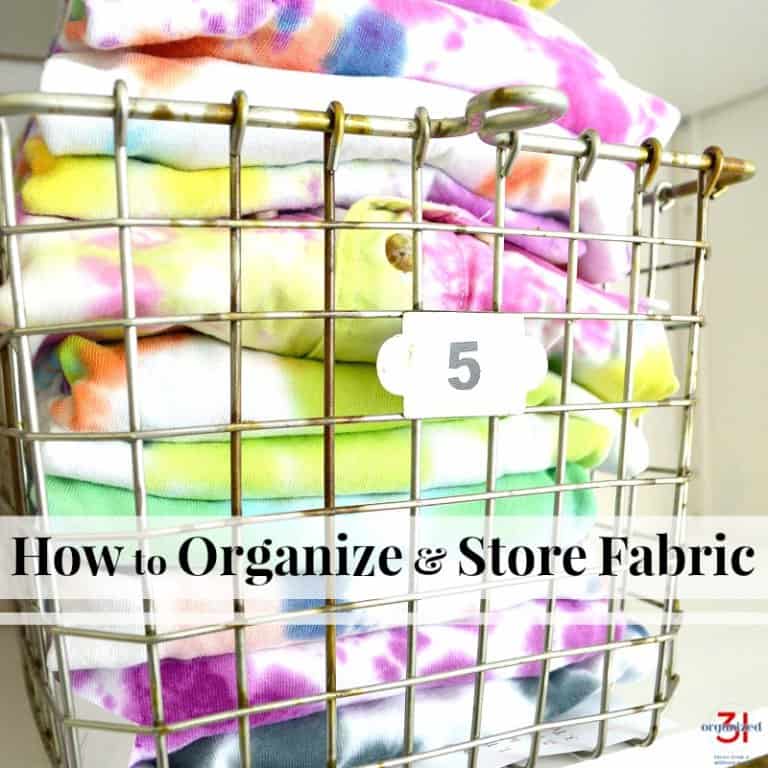How to Organize and Store Fabric