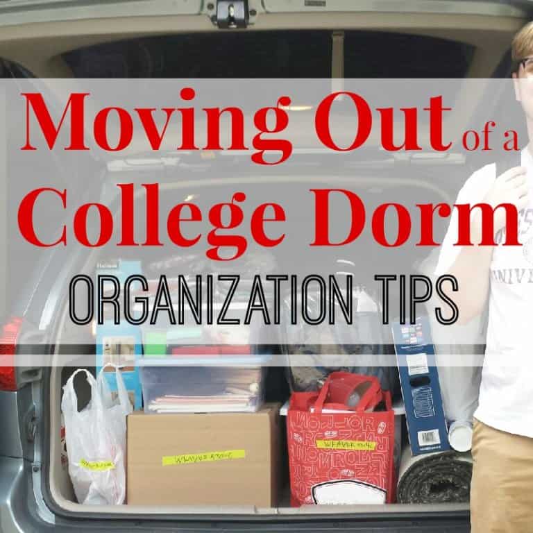 Moving Out of College Dorm Organization Tips