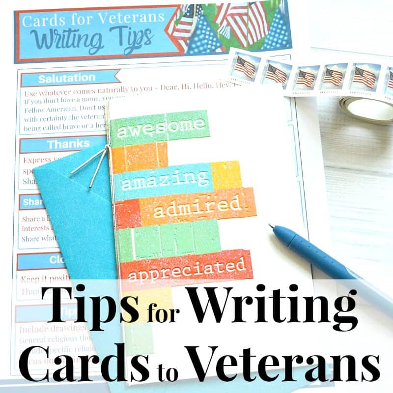 tip sheet, card, blue envelope, blue, pen and flag stamps with text overlay