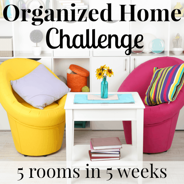 Organized Home Challenge – 5 Rooms in 5 Weeks