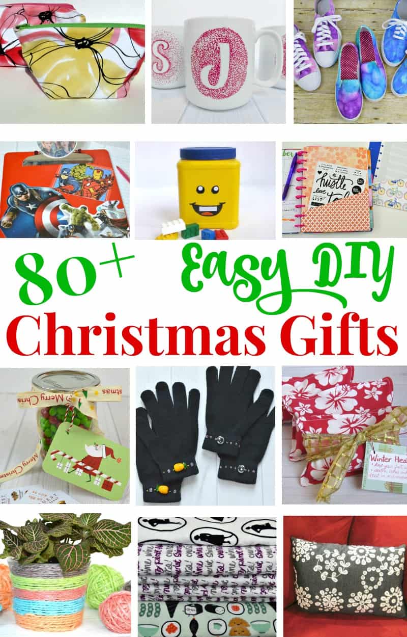 12 images of easy diy Christmas gift ideas with text