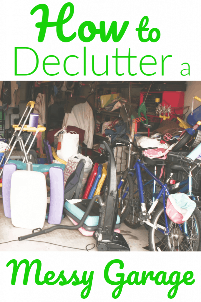 items in a cluttered garage