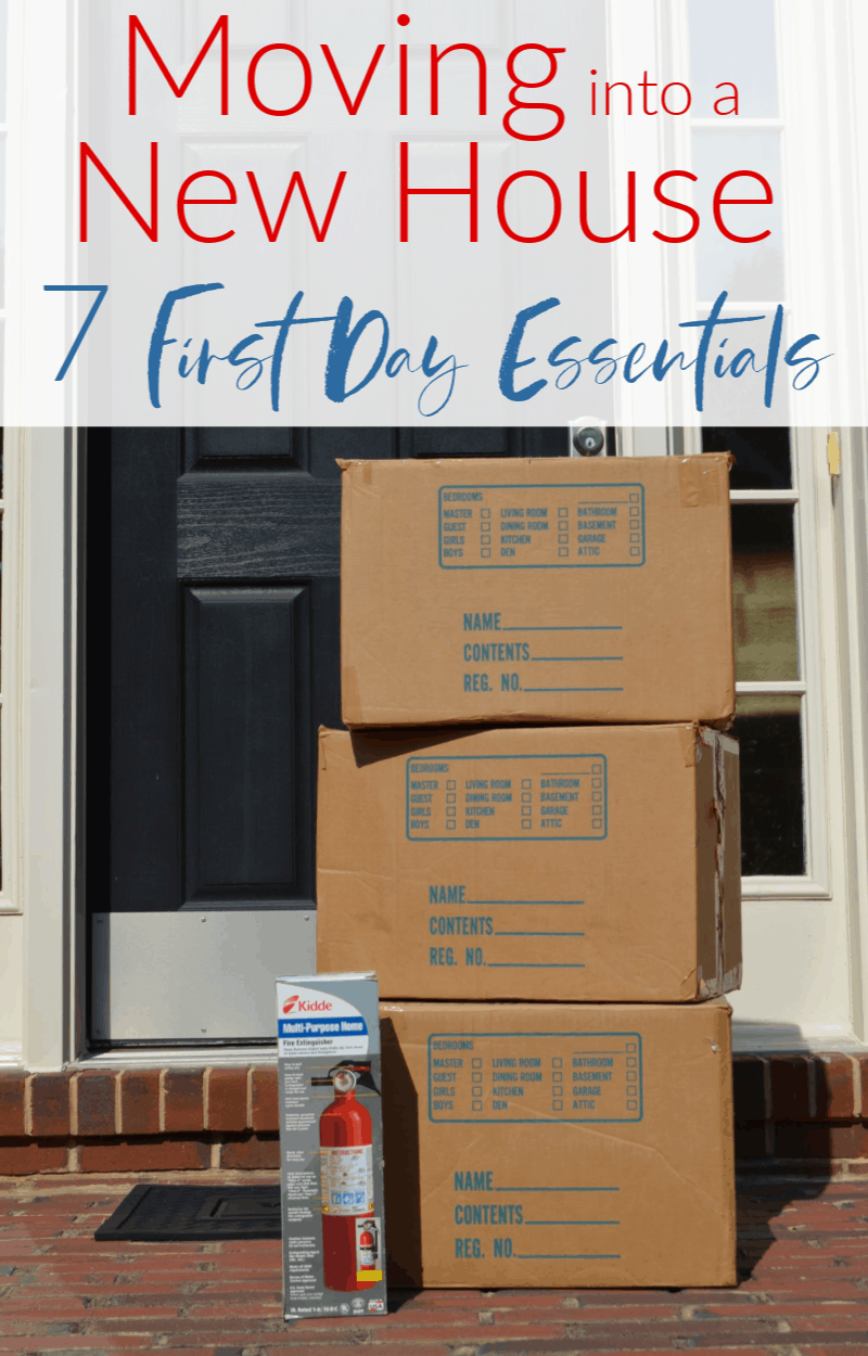 Moving into a New House - First Day Essentials - Organized 31