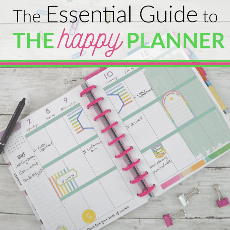 The Essential Guide to The Happy Planner