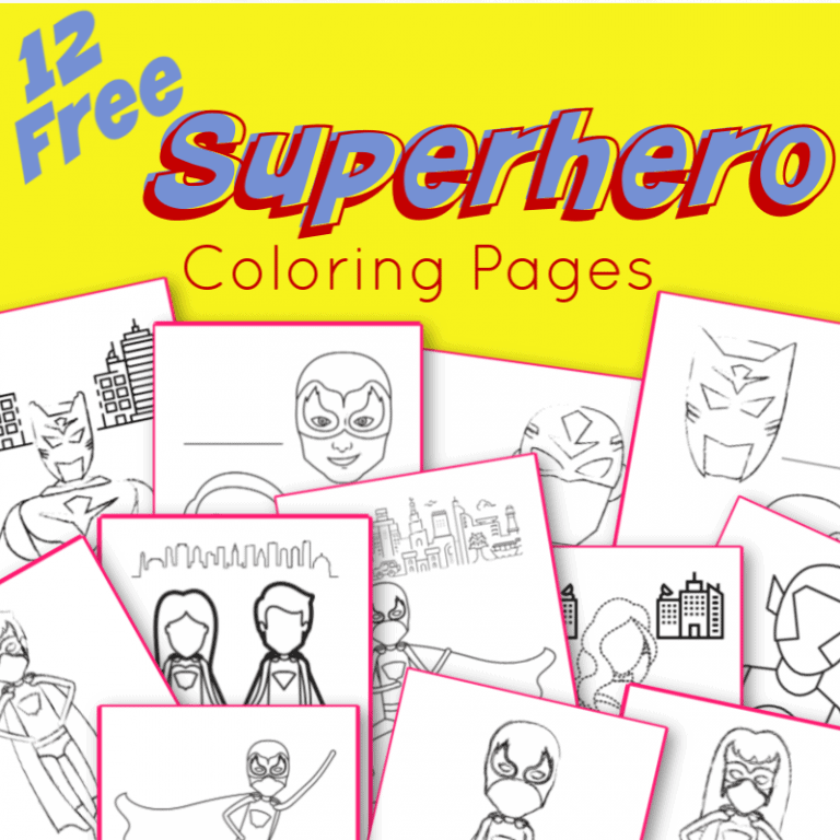 Free Superhero Coloring Pages