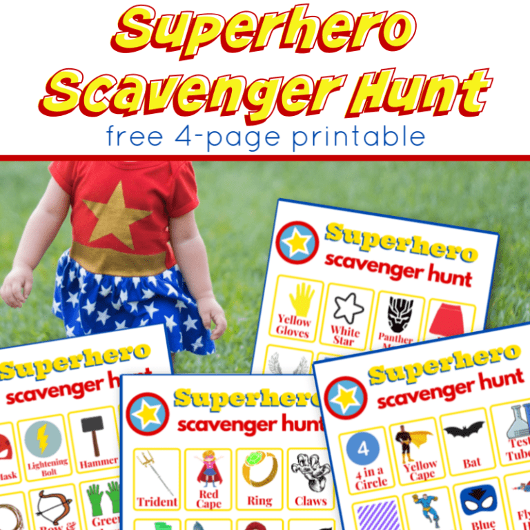 Superhero Scavenger Hunt
