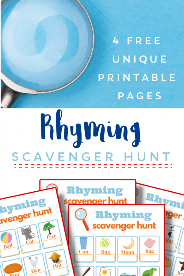 Rhyming Scavenger Hunt - Organized 31