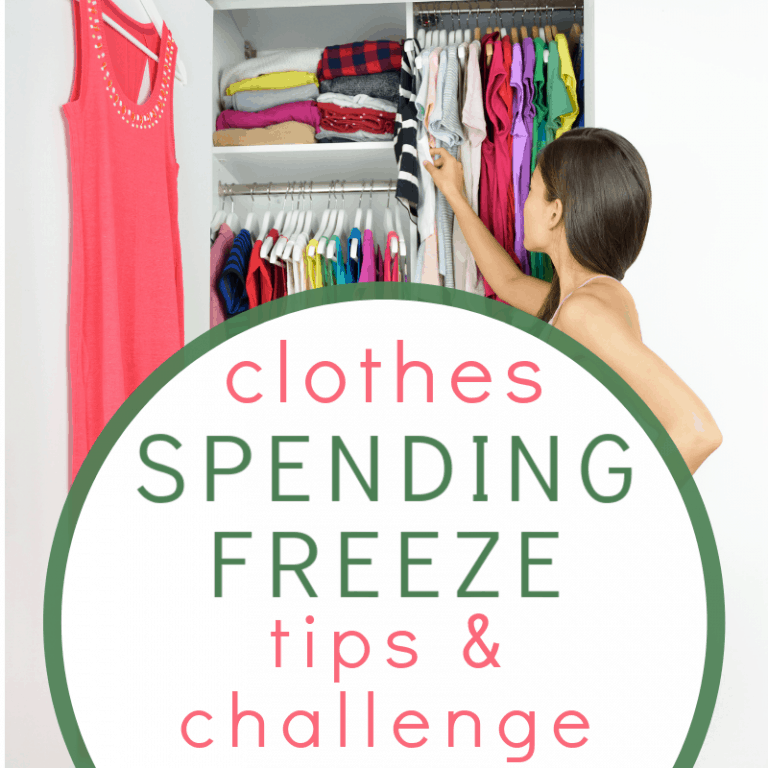 Clothes Spending Freeze Tips & Challenge
