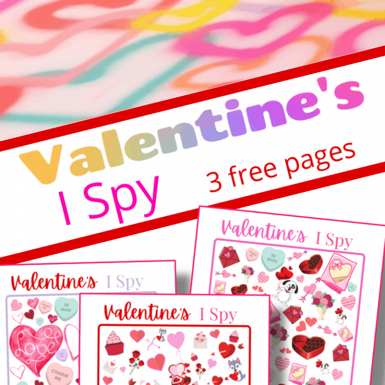 I Spy Printable – Valentine’s