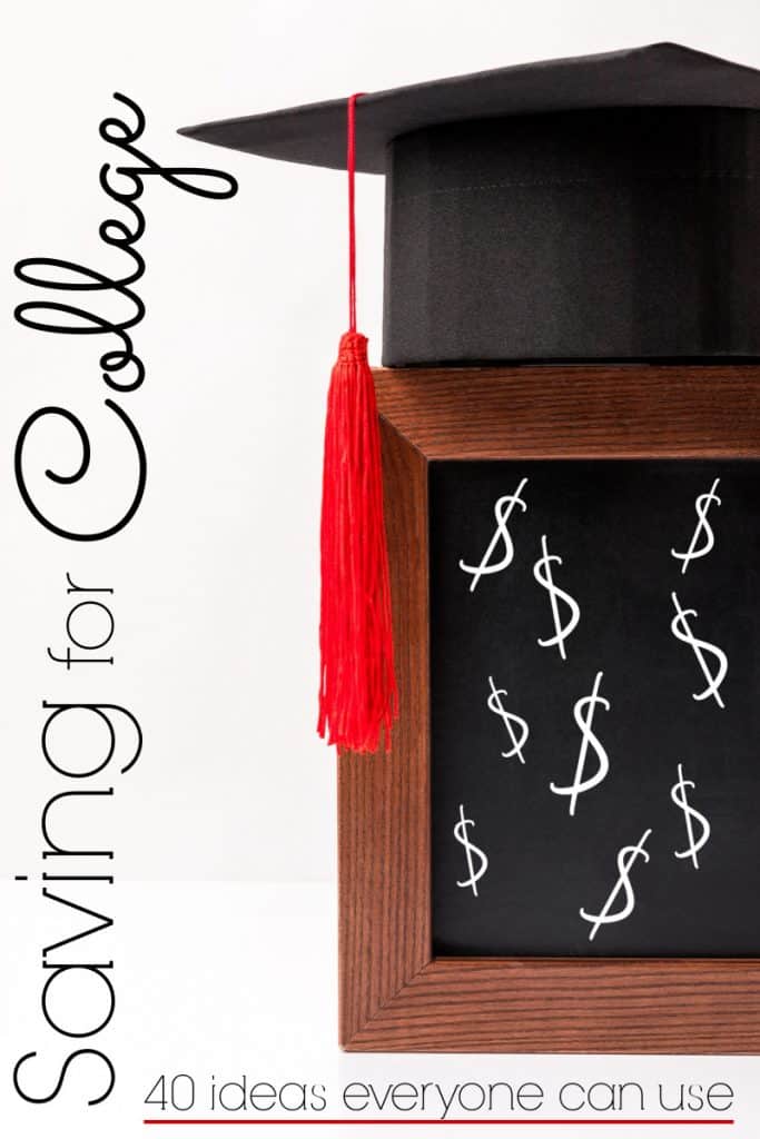 chalk board with dollar signs and graduation cap on top