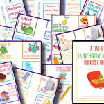 colorful images of lunchbox notes for children