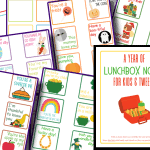 colorful images of lunchbox notes for kids
