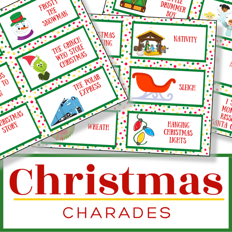 Free Christmas Charades Printable