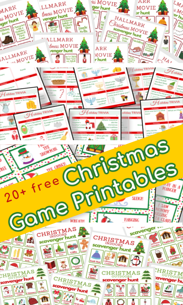 Christmas Game Printables - Organized 31