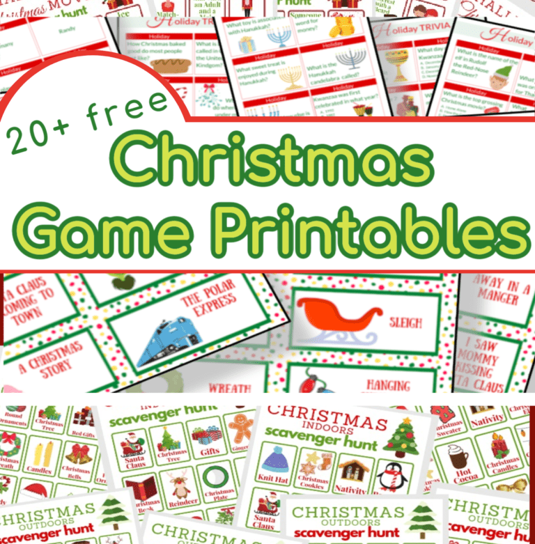 Christmas Game Printables