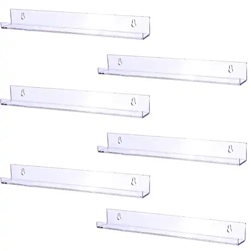 15 Inch Acrylic Invisible Floating Shelves