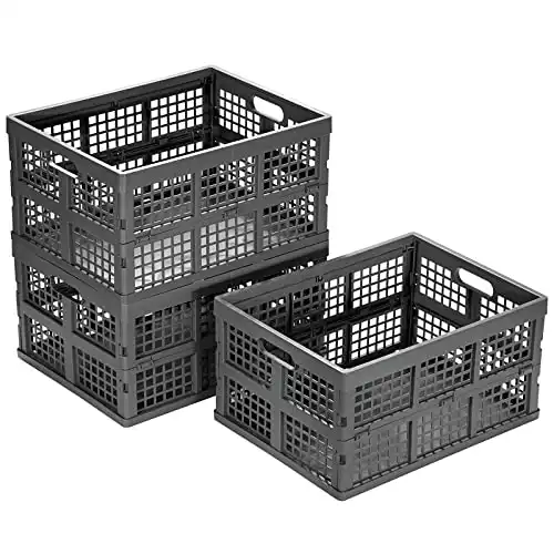 Large Plastic Folding Storage Crates