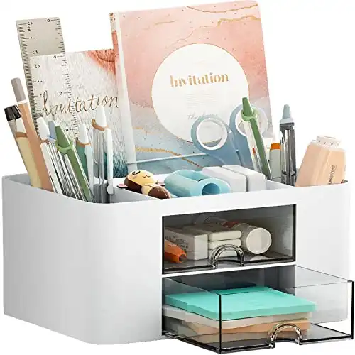 Pen Organizer with 2 Drawers